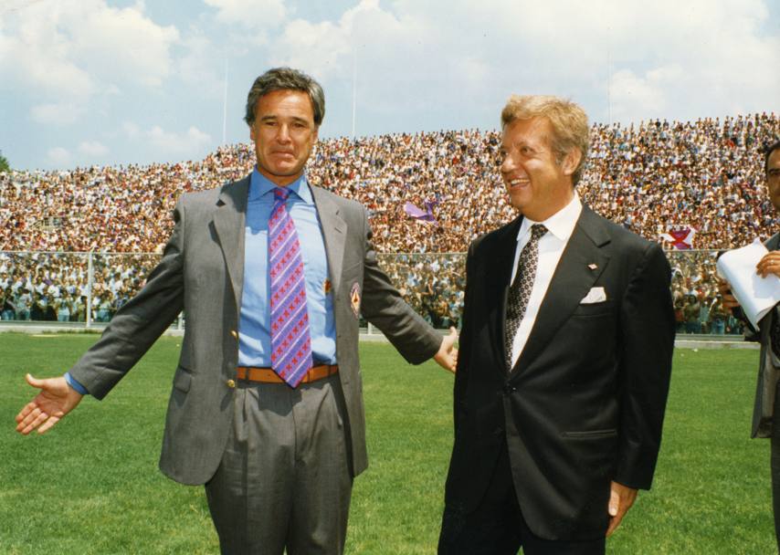 13 luglio 1996 con Vittorio Cecchi Gori: presentazione della squadra (Farabola)